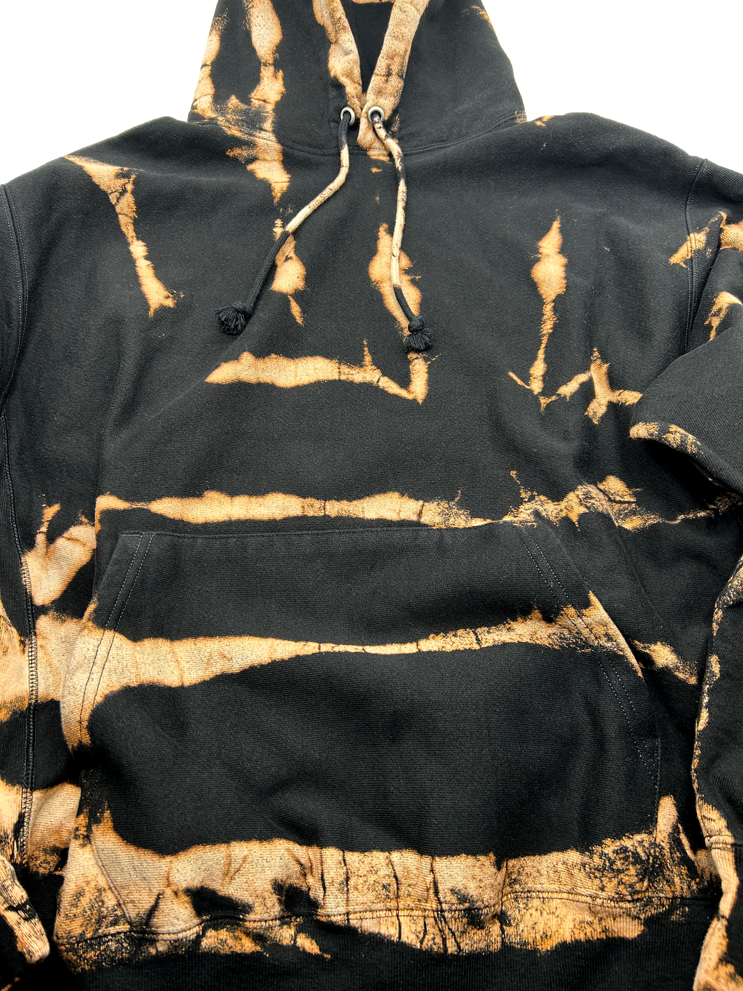 Black Reverse Dyed X-Ray - Tie Dye Hoodie -  Hand Dyed  - Champion Reverse Weave | The Culture Ref Official Tie Dye Series (Copy)