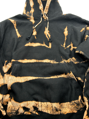 Black Reverse Dyed X-Ray - Tie Dye Hoodie -  Hand Dyed  - Champion Reverse Weave | The Culture Ref Official Tie Dye Series (Copy)