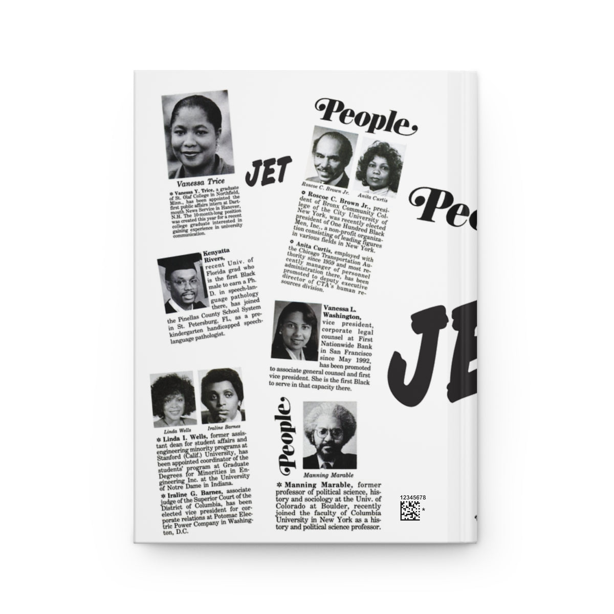 Jetsetter Notebook - Jet Magazine People Career Power Moves | Journal Hardcover Notebook -  Ruled Line Black Excellence