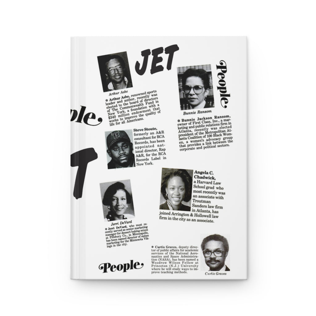 Jetsetter Notebook - Jet Magazine People Career Power Moves | Journal Hardcover Notebook -  Ruled Line Black Excellence