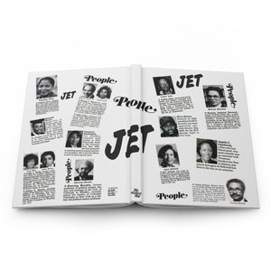 Jetsetter Notebook - Jet Magazine People Career Power Moves | Journal Hardcover Notebook -  Ruled Line Black Excellence