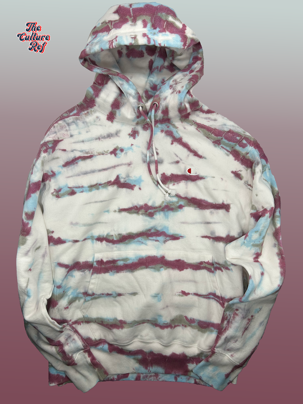 Raspberry Beret - Hand Dyed Hoodie - Champion Reverse Weave | The Culture Ref Official Tie Dye Limited Series
