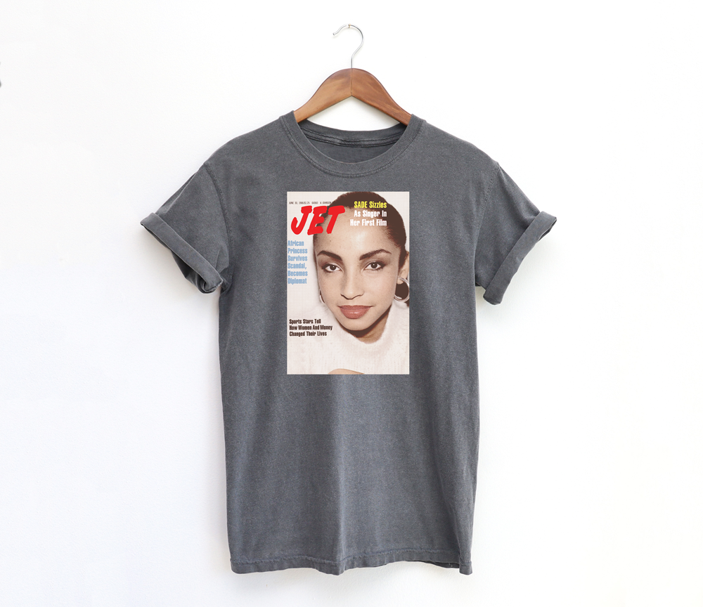 Sade - Jet Magazine Cover Vintage Style Washed T-Shirt – The