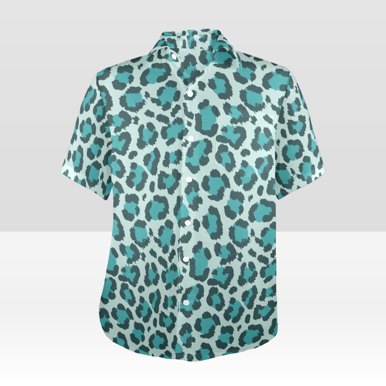 Teal shirt with print best sale