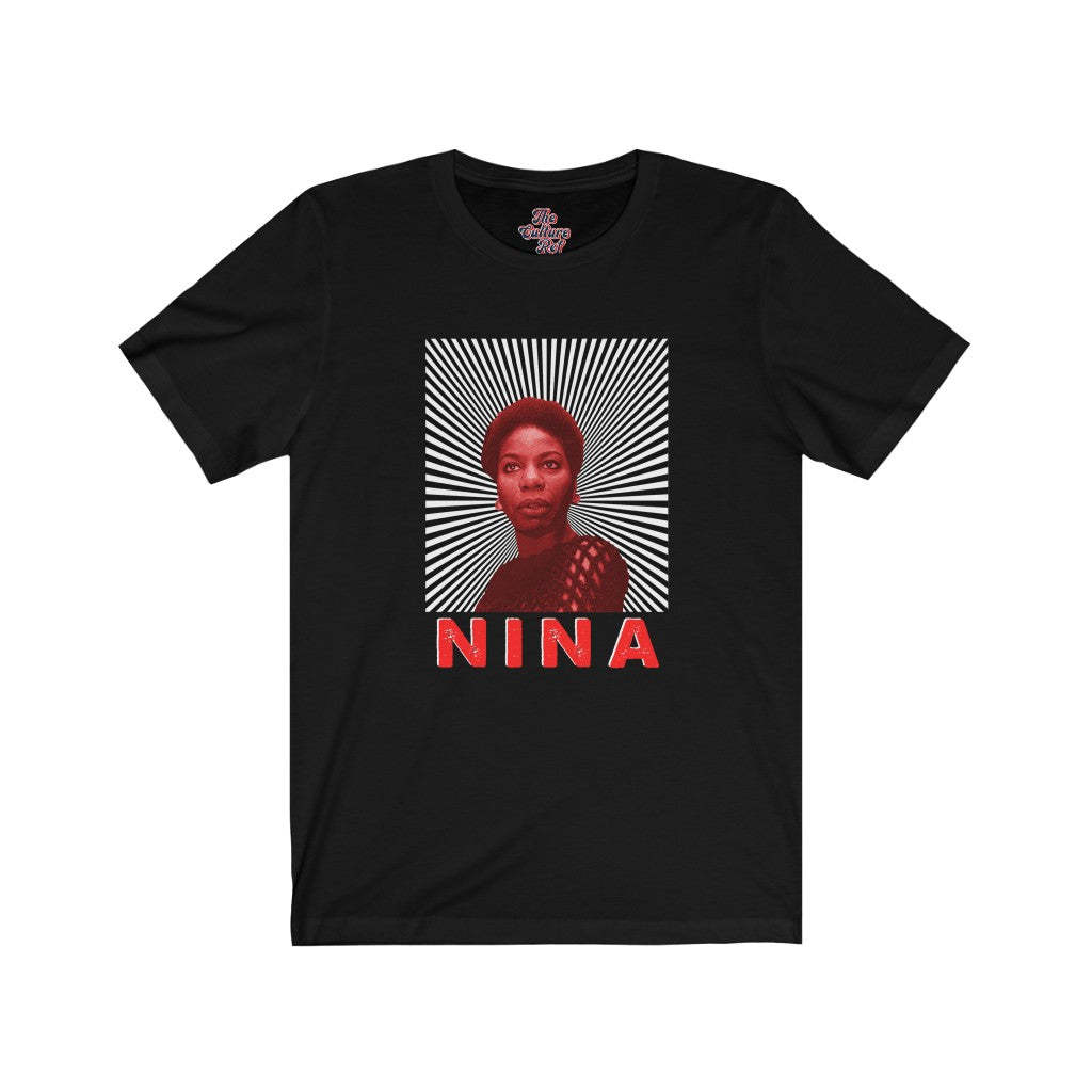 Nina Simone Red Tint with Sunrays T-shirt Unisex