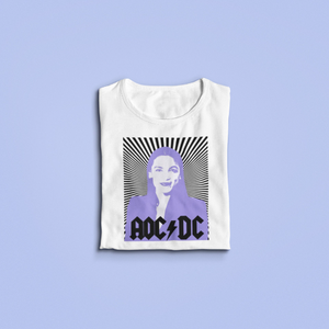 AOC DC - Alexandria Ocasio-Cortez T-shirt Unisex Lavender Pastel - AC/Dc Inspired