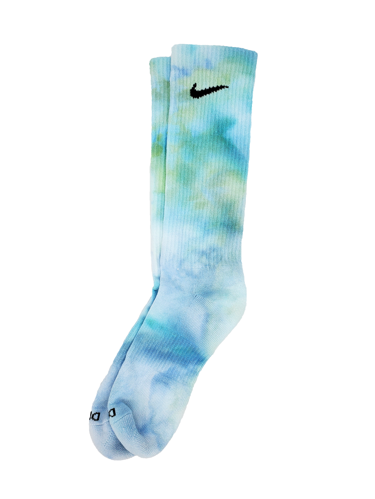 Hand Dyed Nike Socks - Ice Dyed Everyday Plus Limited Colors Tie Dye Crew Socks