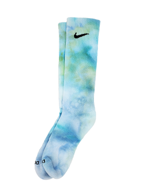 Hand Dyed Nike Socks - Ice Dyed Everyday Plus Limited Colors Tie Dye Crew Socks