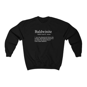 Baldwinite - James Baldwin Definition Crewneck Sweatshirt | Harlem Renaissance Black Writer Pullover Jumper
