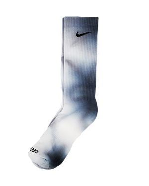 Hand Dyed Nike Socks - Ice Dyed Everyday Plus Limited Colors Tie Dye Crew Socks