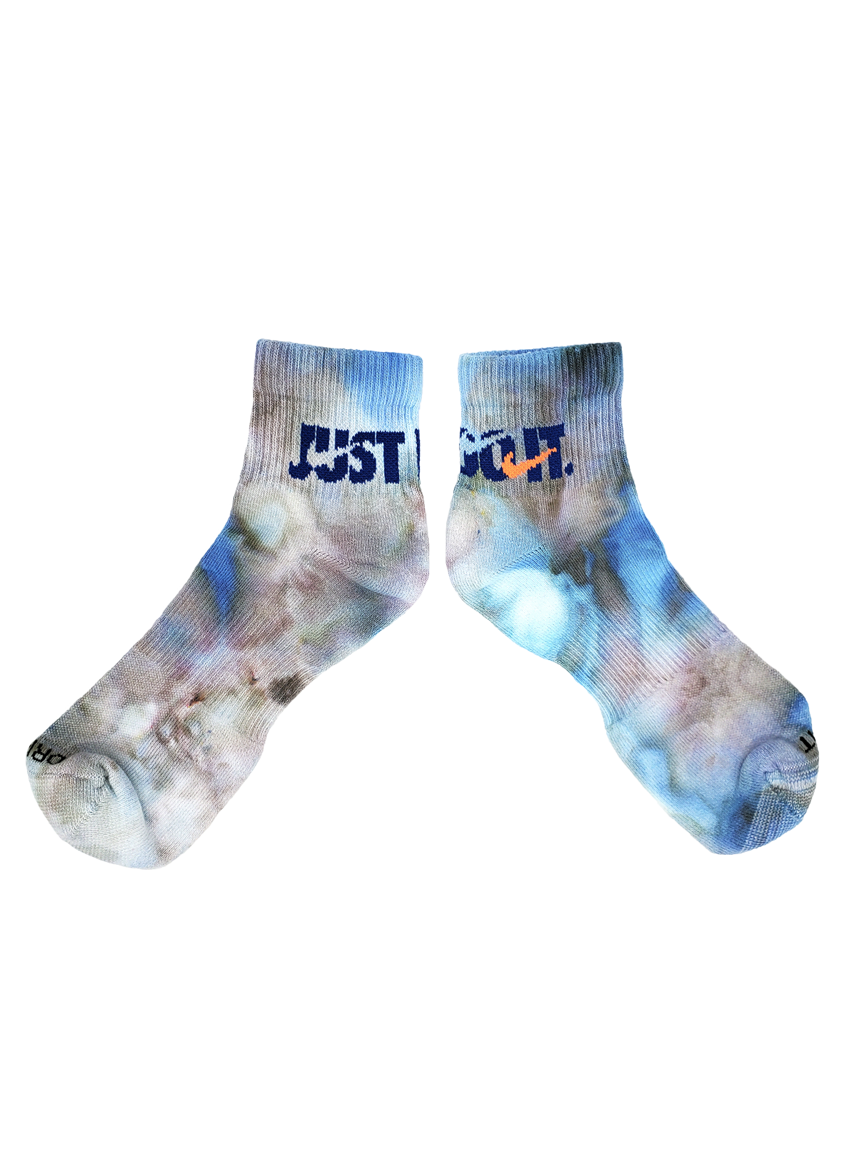 Hand Dyed Nike Socks - Ice Dyed Everyday Plus Limited Colors Tie Dye Crew Socks