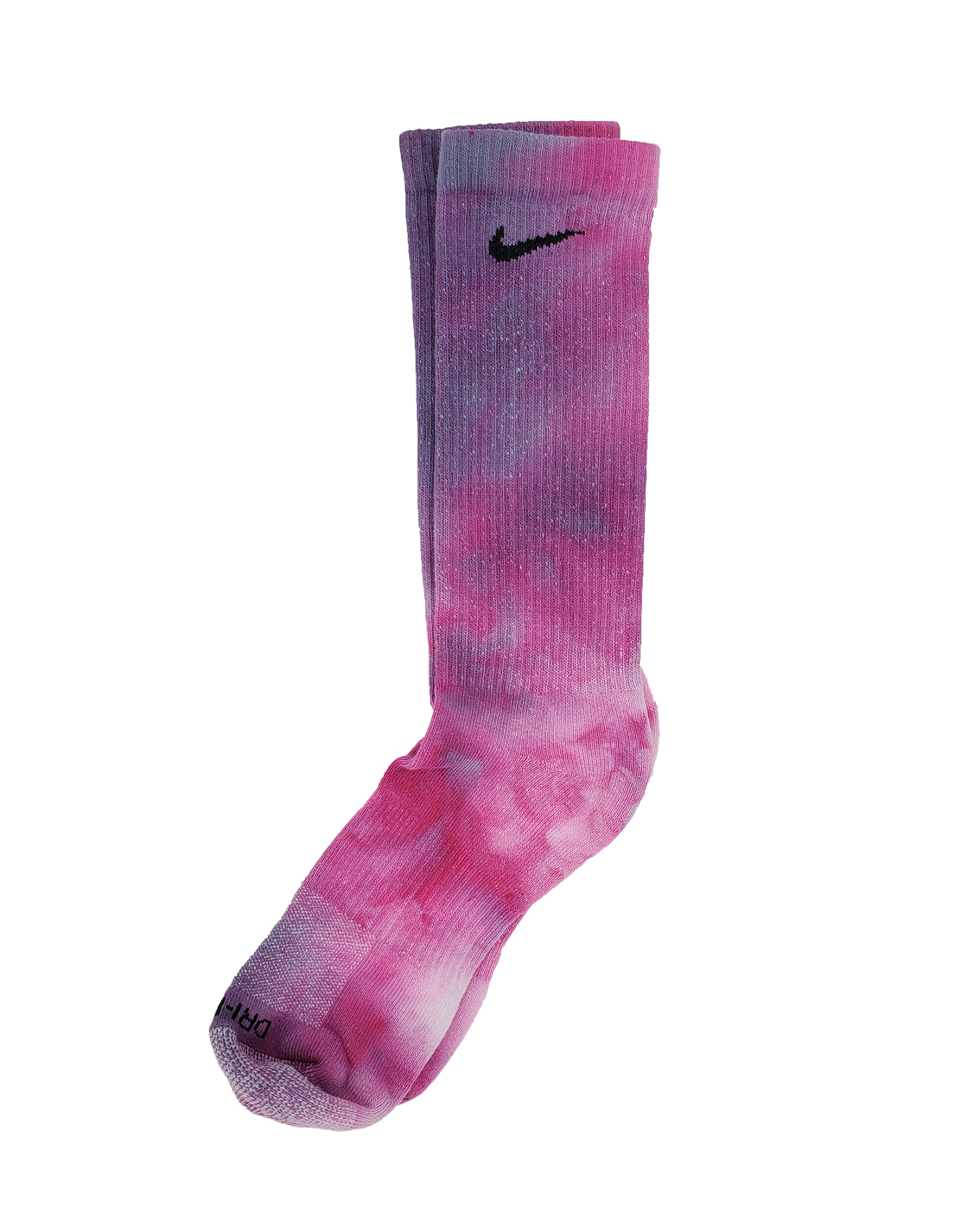 Hand Dyed Nike Socks - Ice Dyed Everyday Plus Limited Colors Tie Dye Crew Socks