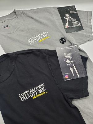 James Baldwin Taught Me - Embroidered T-Shirt | Retrosoul__ x The Culture Ref Collab