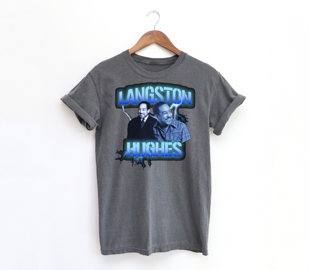 Langston Hughes Vintage Style T-shirt - Harlem Renaissance Black History Poet