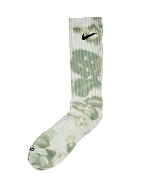 Hand Dyed Nike Socks - Ice Dyed Everyday Plus Limited Colors Tie Dye Crew Socks