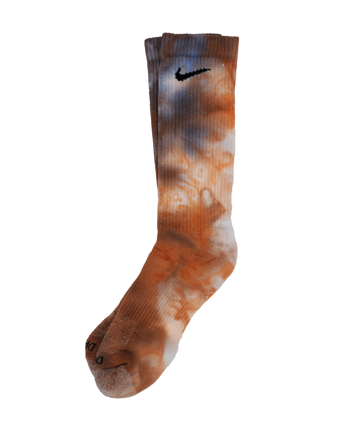 Hand Dyed Nike Socks - Ice Dyed Everyday Plus Limited Colors Tie Dye Crew Socks