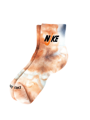 Hand Dyed Nike Socks - Ice Dyed Everyday Plus Limited Colors Tie Dye Crew Socks