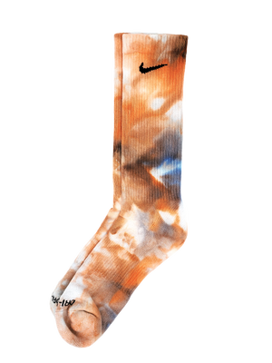 Hand Dyed Nike Socks - Ice Dyed Everyday Plus Limited Colors Tie Dye Crew Socks