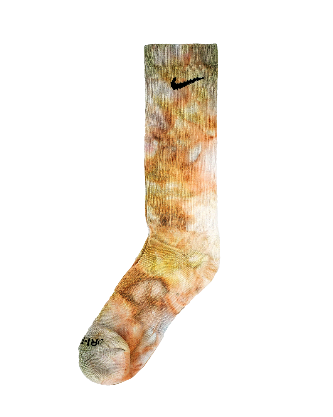 Hand Dyed Nike Socks - Ice Dyed Everyday Plus Limited Colors Tie Dye Crew Socks