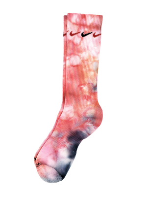 Hand Dyed Nike Socks - Ice Dyed Everyday Plus Limited Colors Tie Dye Crew Socks