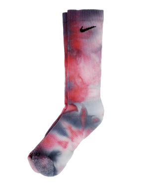 Hand Dyed Nike Socks - Ice Dyed Everyday Plus Limited Colors Tie Dye Crew Socks