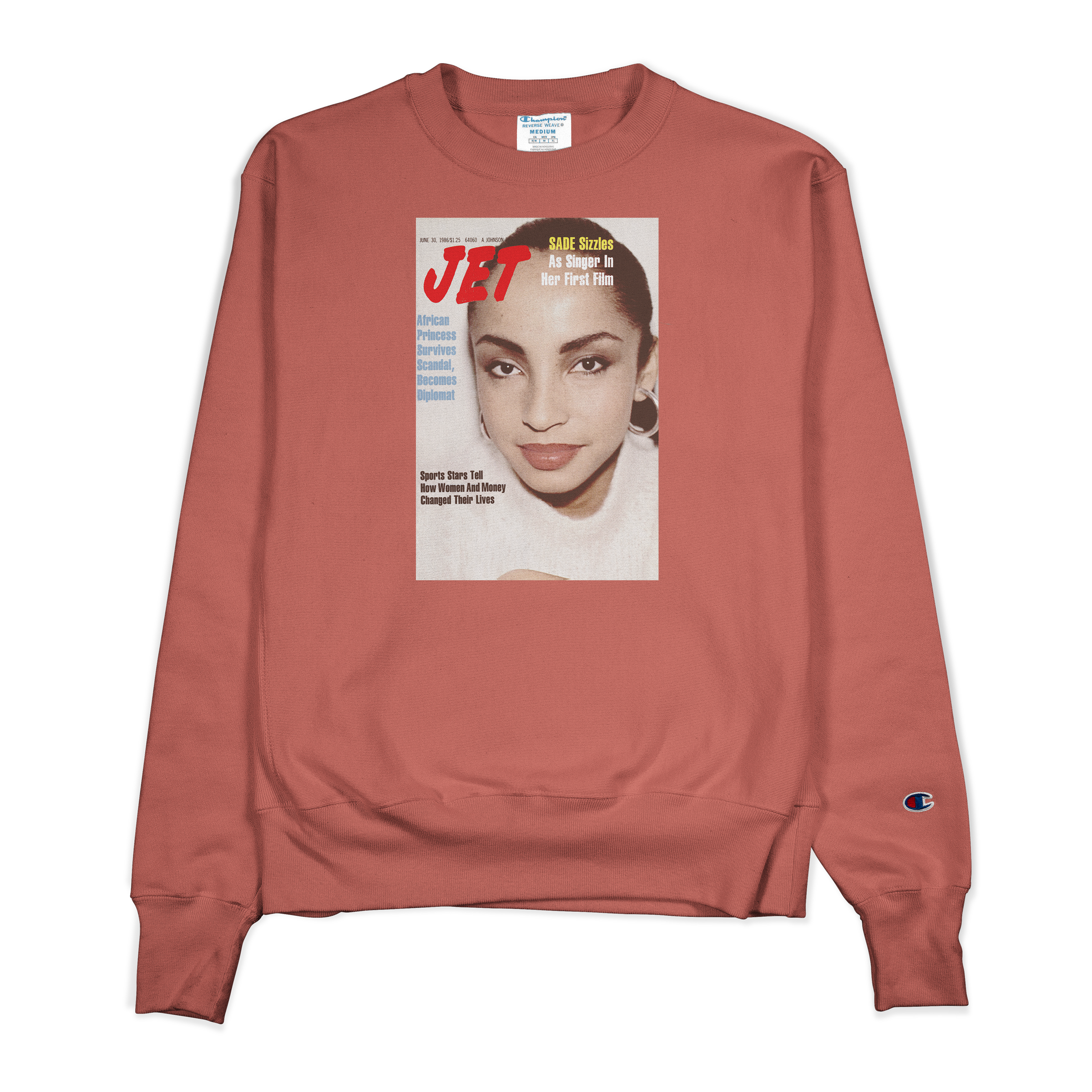 Sade Jet Magazine Cover Sweatshirt - Champion Reverse Weave