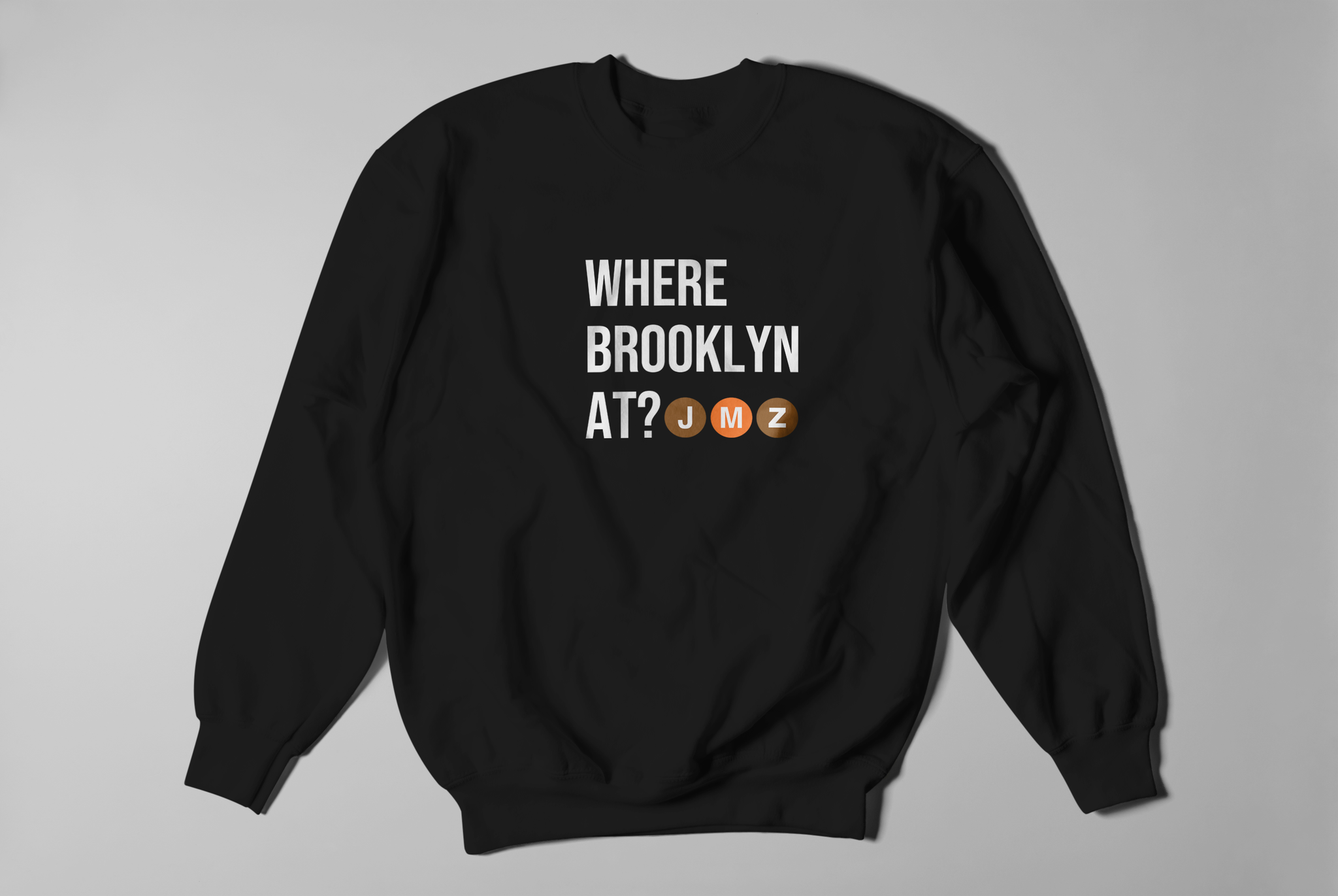 Where Brooklyn At? T-shirt | NYC Subway Train Line - | Borough JMZ Train