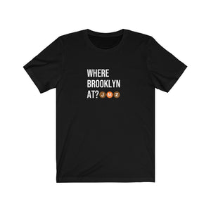 Where Brooklyn At? T-shirt | NYC Subway Train Line - | Borough JMZ Train