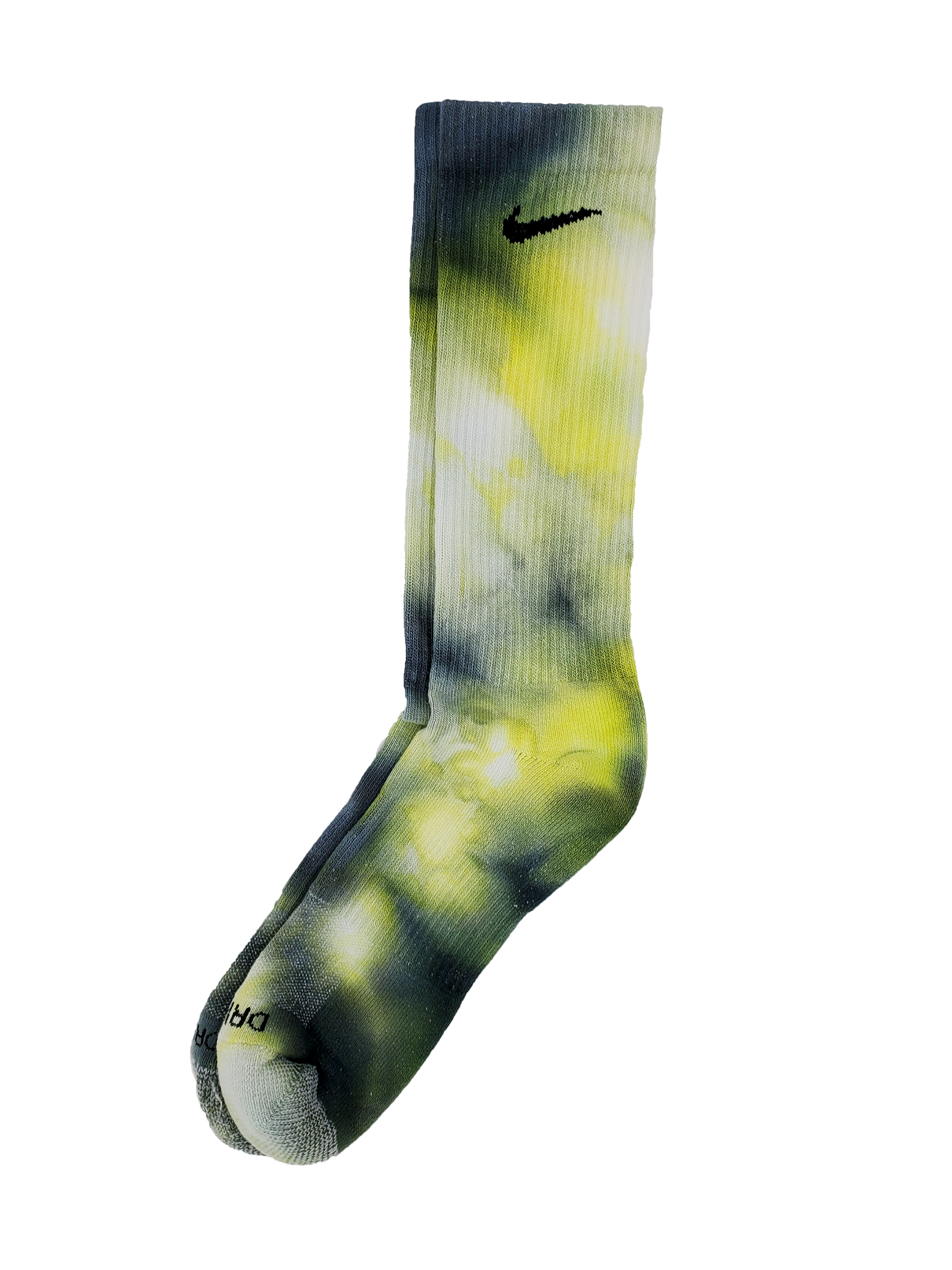 Hand Dyed Nike Socks - Ice Dyed Everyday Plus Limited Colors Tie Dye Crew Socks