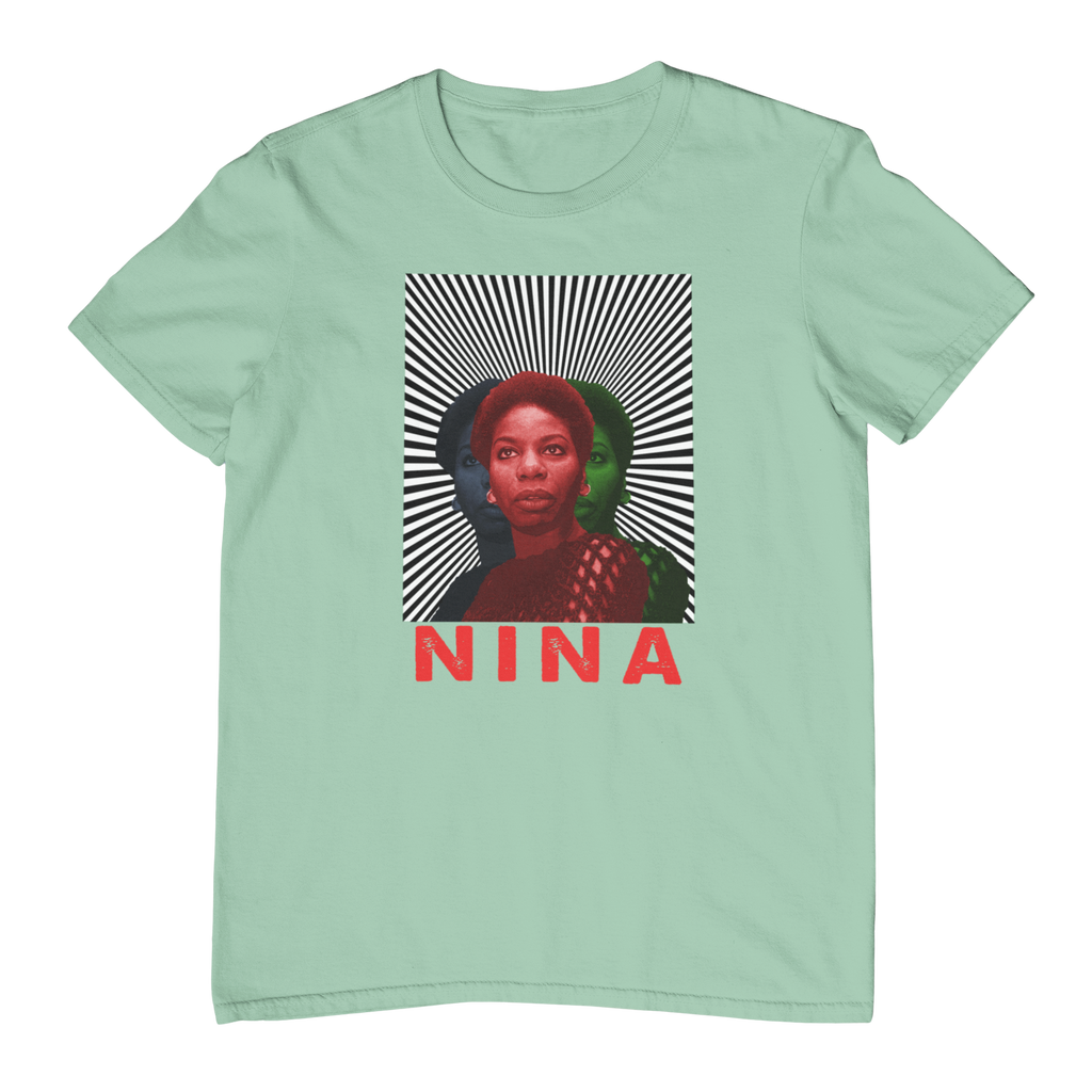Nina Simone Red Black and Green T-Shirt | Black History Music | Iconic Soul Singer | Pianist and Songwriter